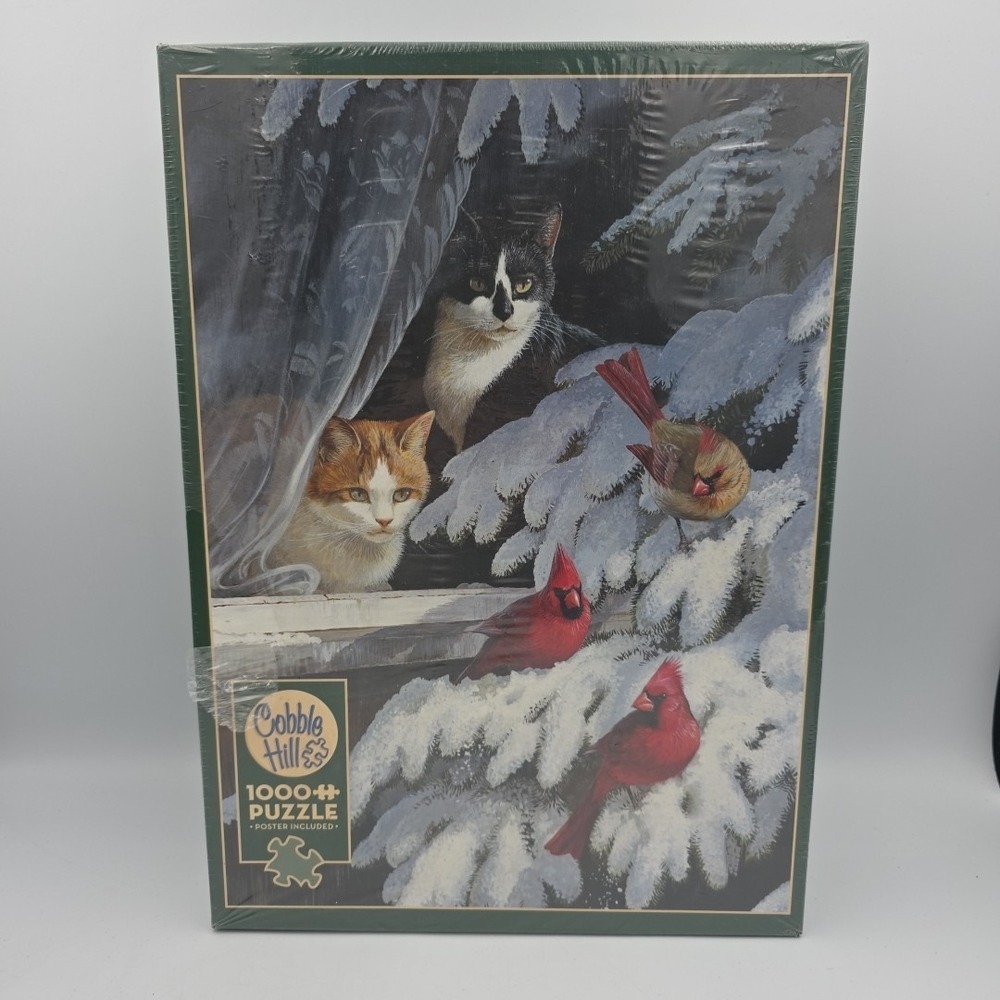 1,000 Piece Puzzle Bird‎ Watcher 26.625 " x 19.25" Cobble Hill-Jack Pine New